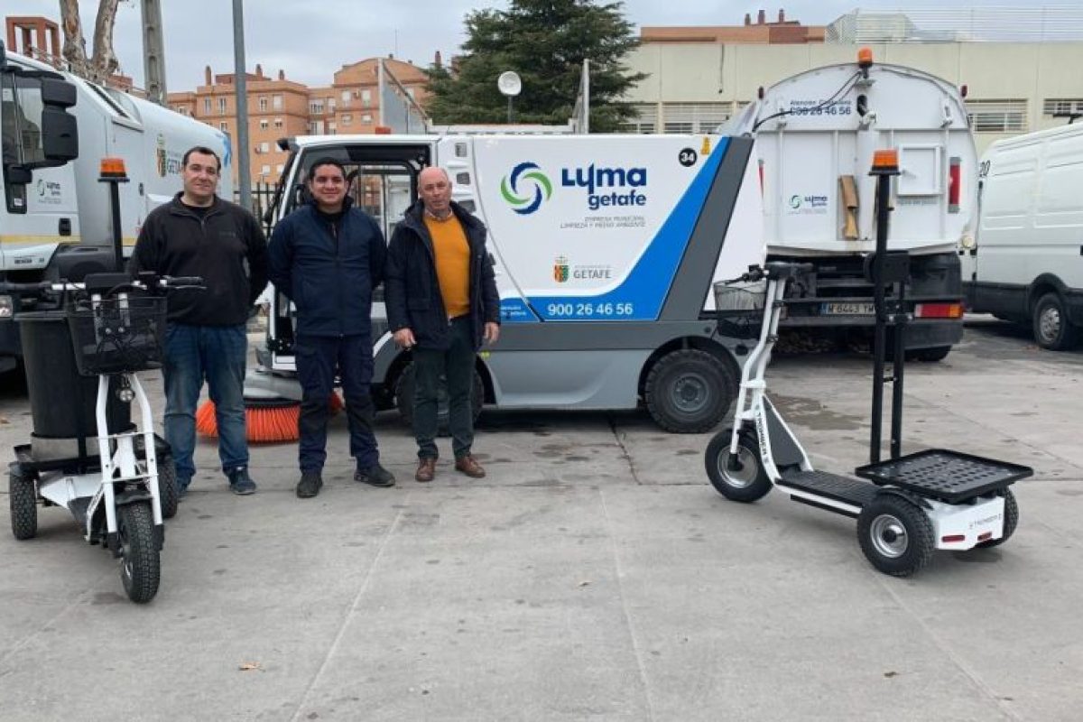 Drago entrega al Ayuntamiento de Getafe dos vehículos Tromber Picking para el mantenimiento de parques y jardines