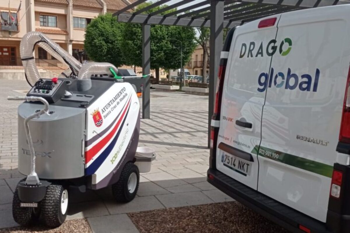 Santa Cruz de Mudela, en Ciudad Real, incorpora un aspirador de residuos Cleanwind a su parque municipal